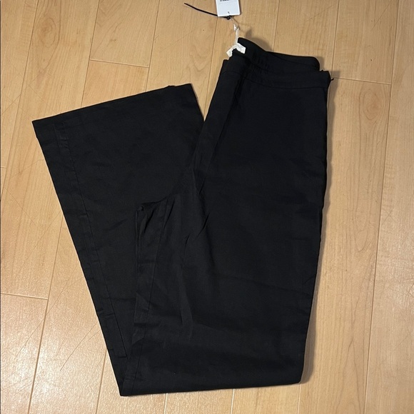 Eileen Fisher Classic Black Wide Leg Pants - Picture 1 of 9